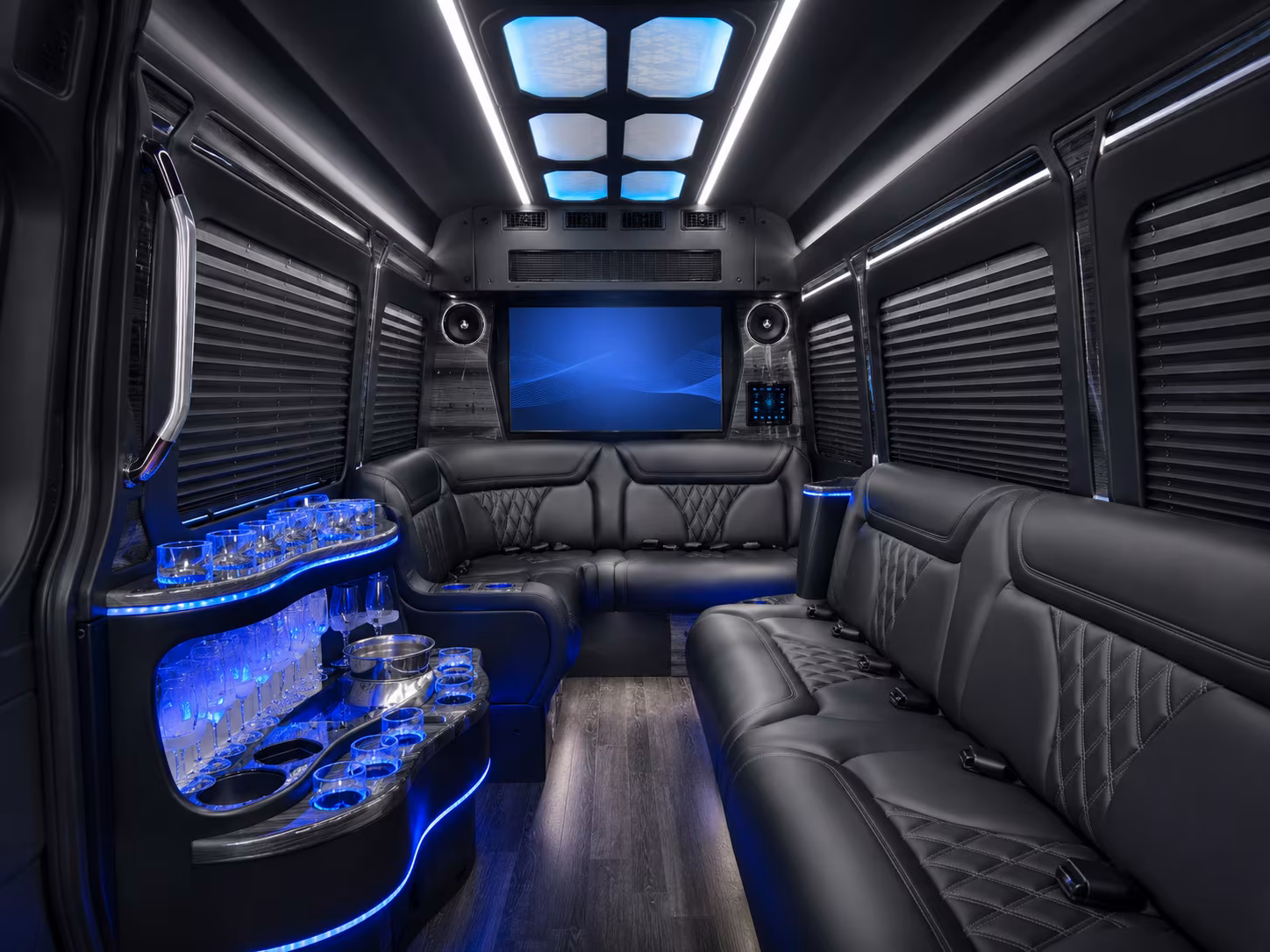 Midland Airport Shuttle & Transportation party bus exterior