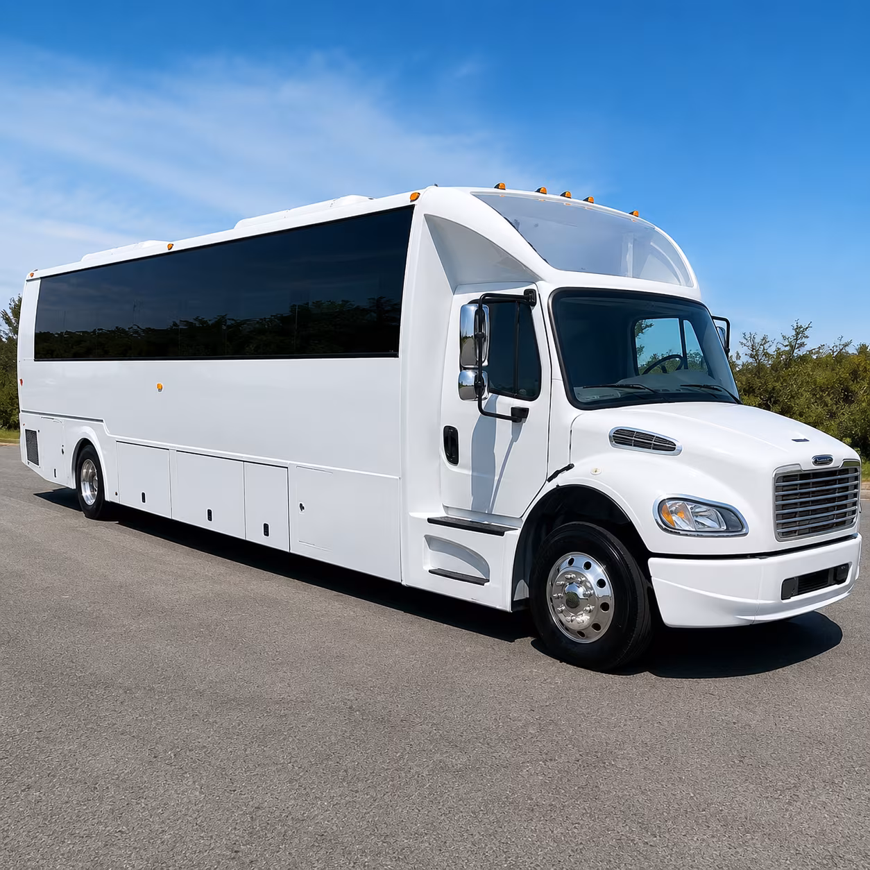 Midland Bachelor & Bachelorette Transportation party bus exterior