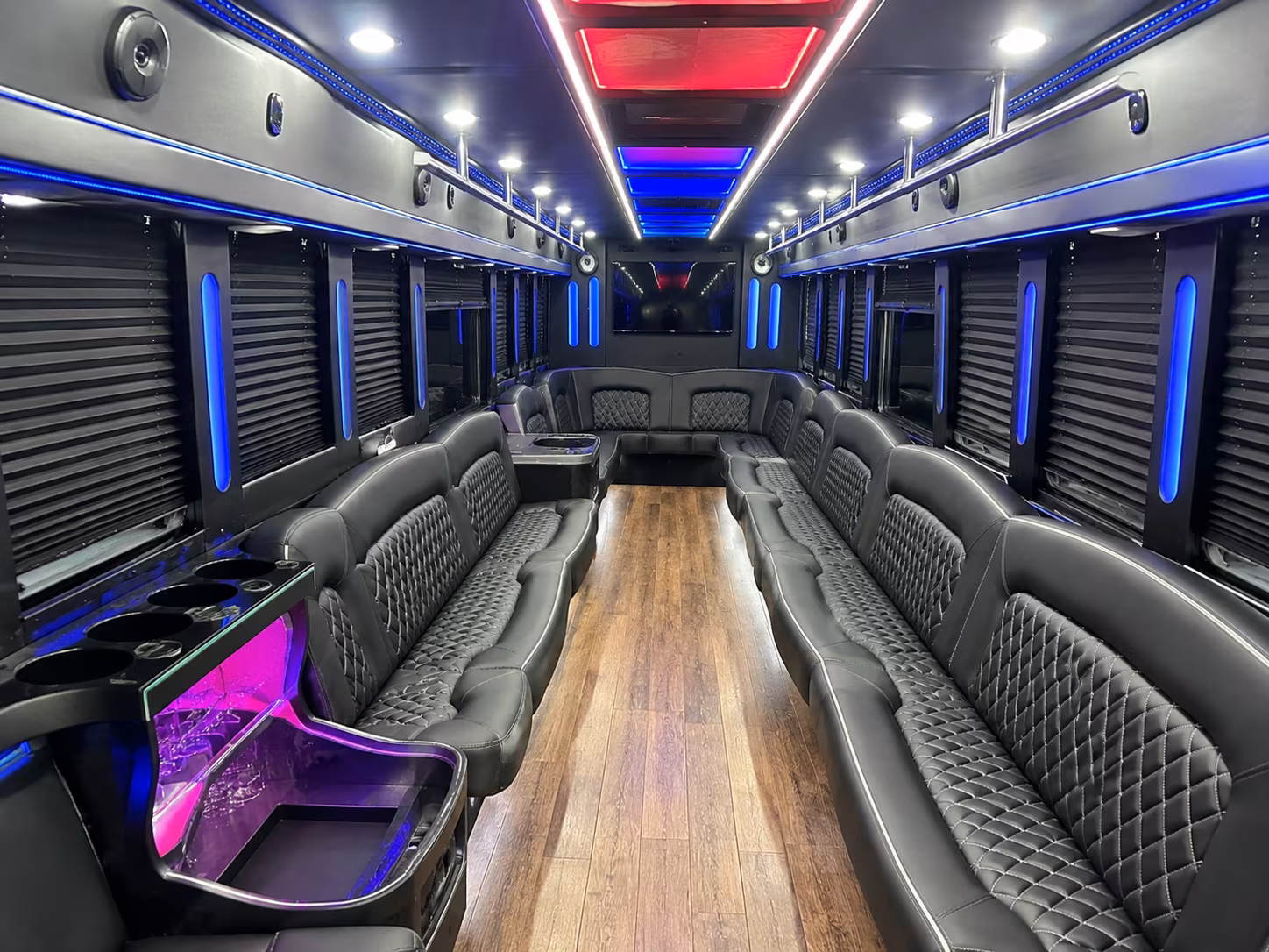Midland Birthday, Sweet 16, & Quinceañera Transportation party bus exterior