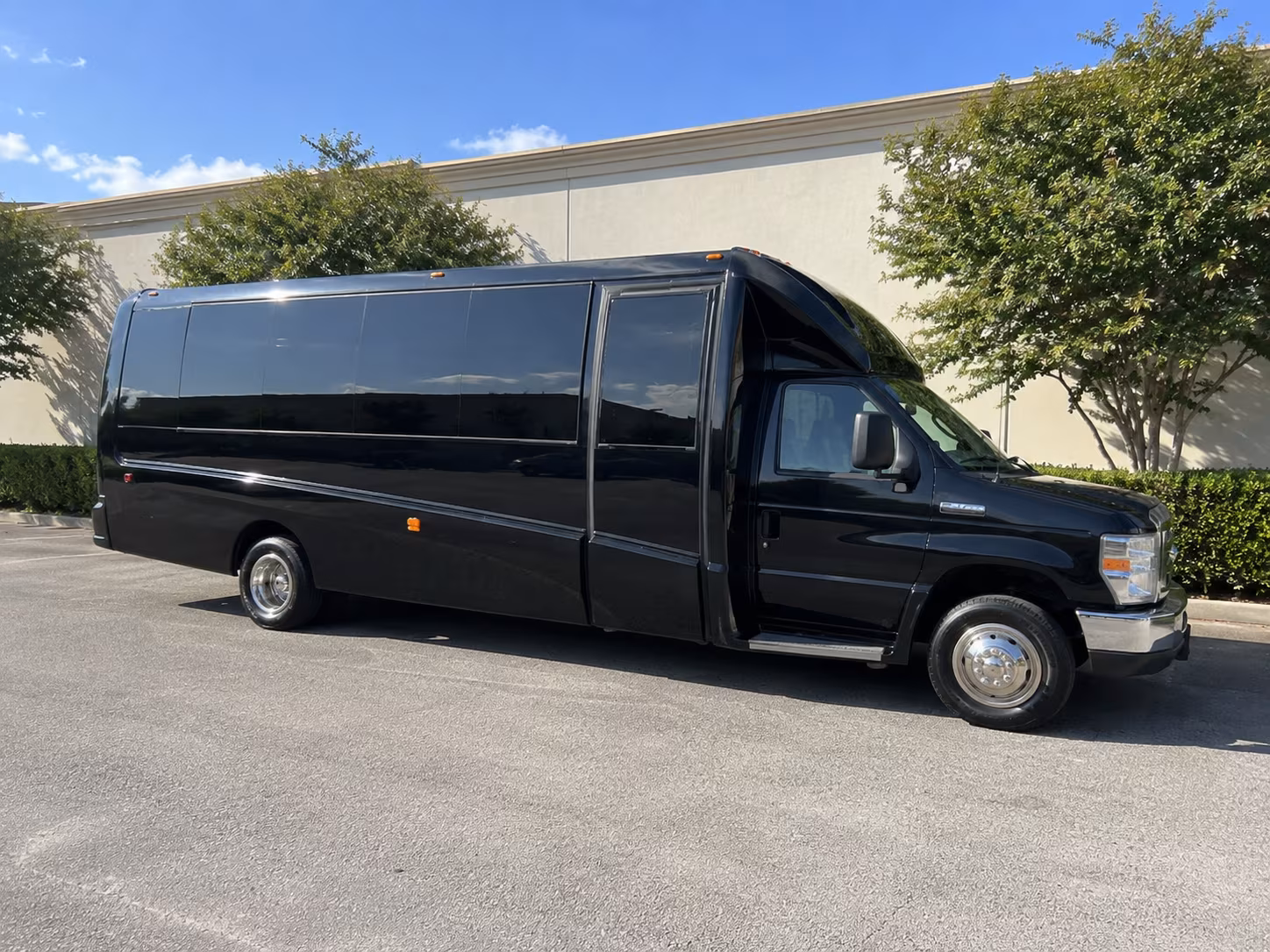 Midland Private Event Transportation party bus exterior