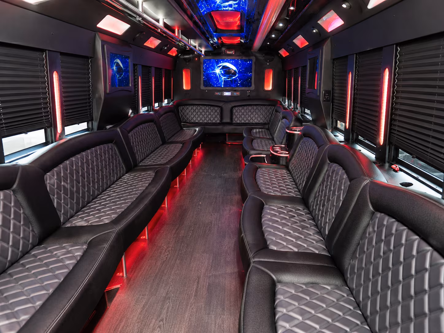 Midland Private Event Transportation party bus exterior