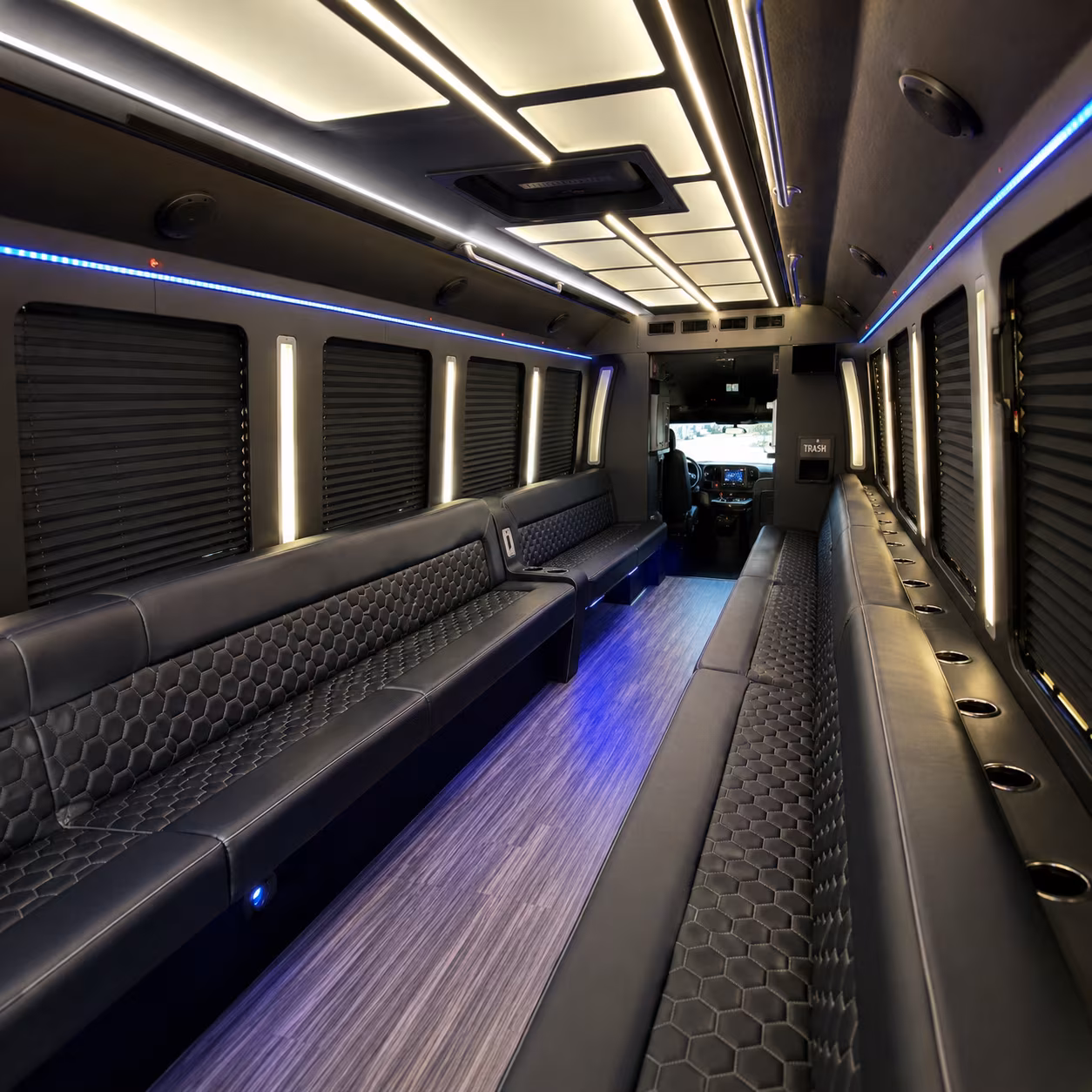 Midland Private Event Transportation party bus exterior