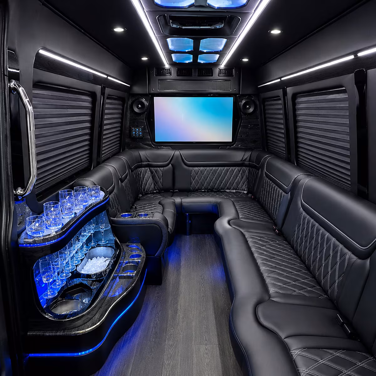 Midland Prom & Homecoming Transportation onboard seating