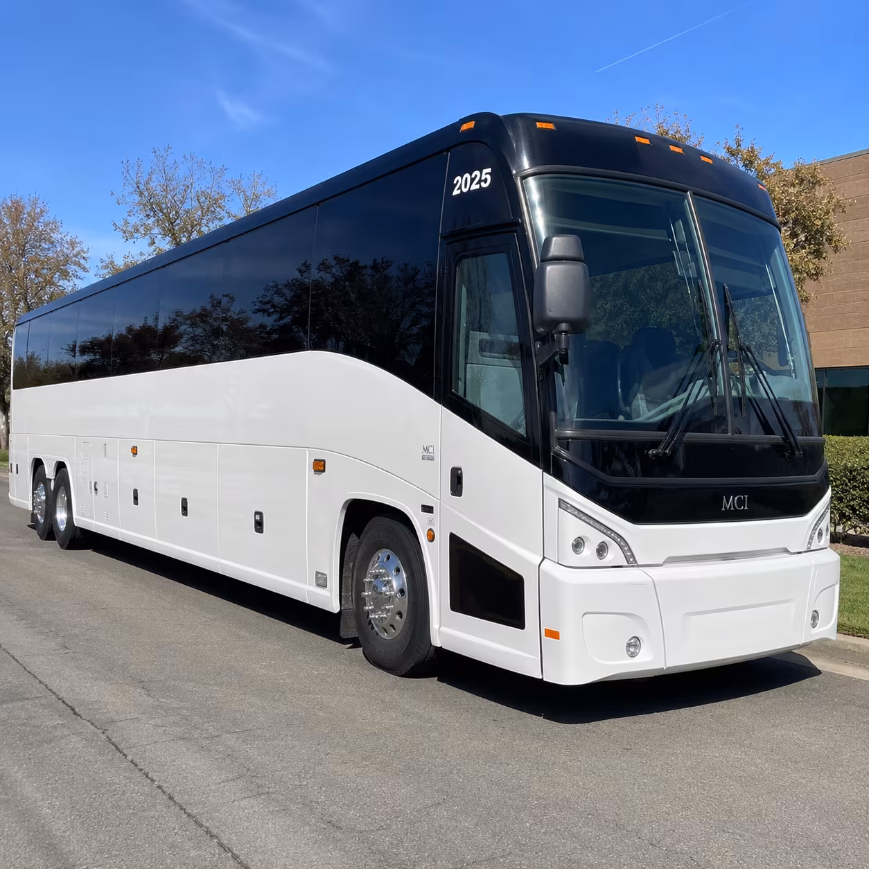 Midland School Event Transportation party bus exterior