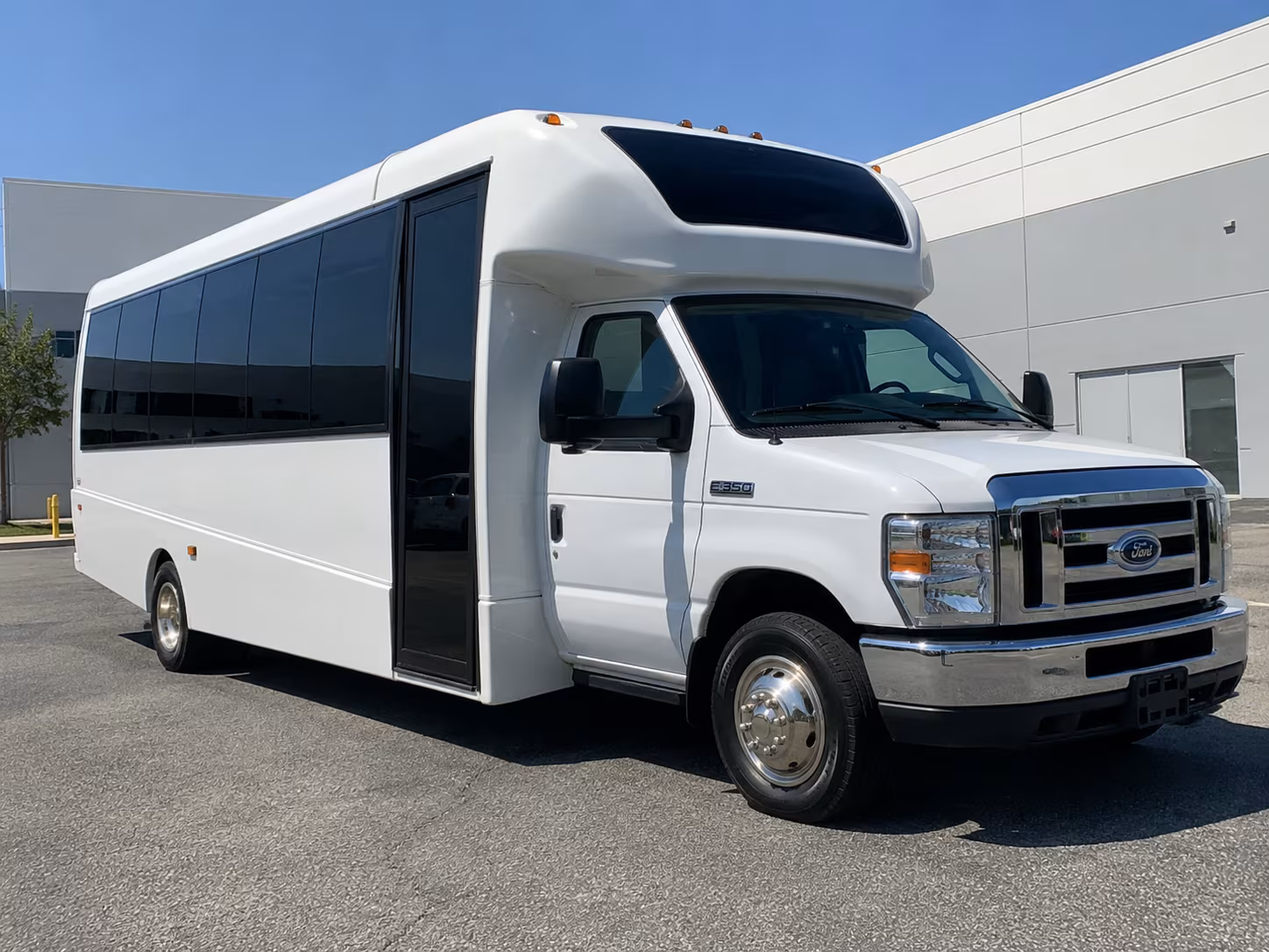 Midland School Event Transportation party bus interior