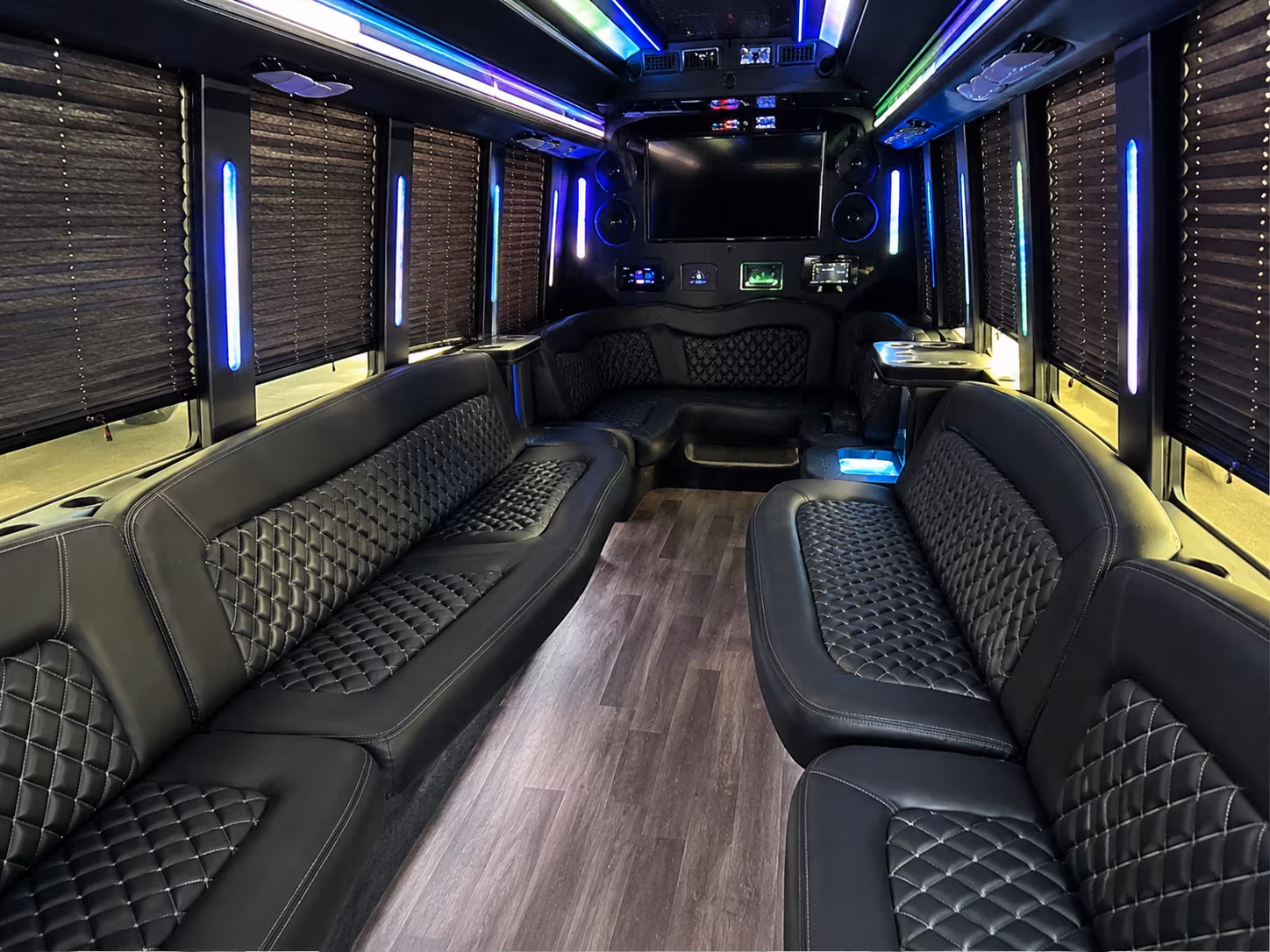Midland Sporting Event Transportation party bus exterior