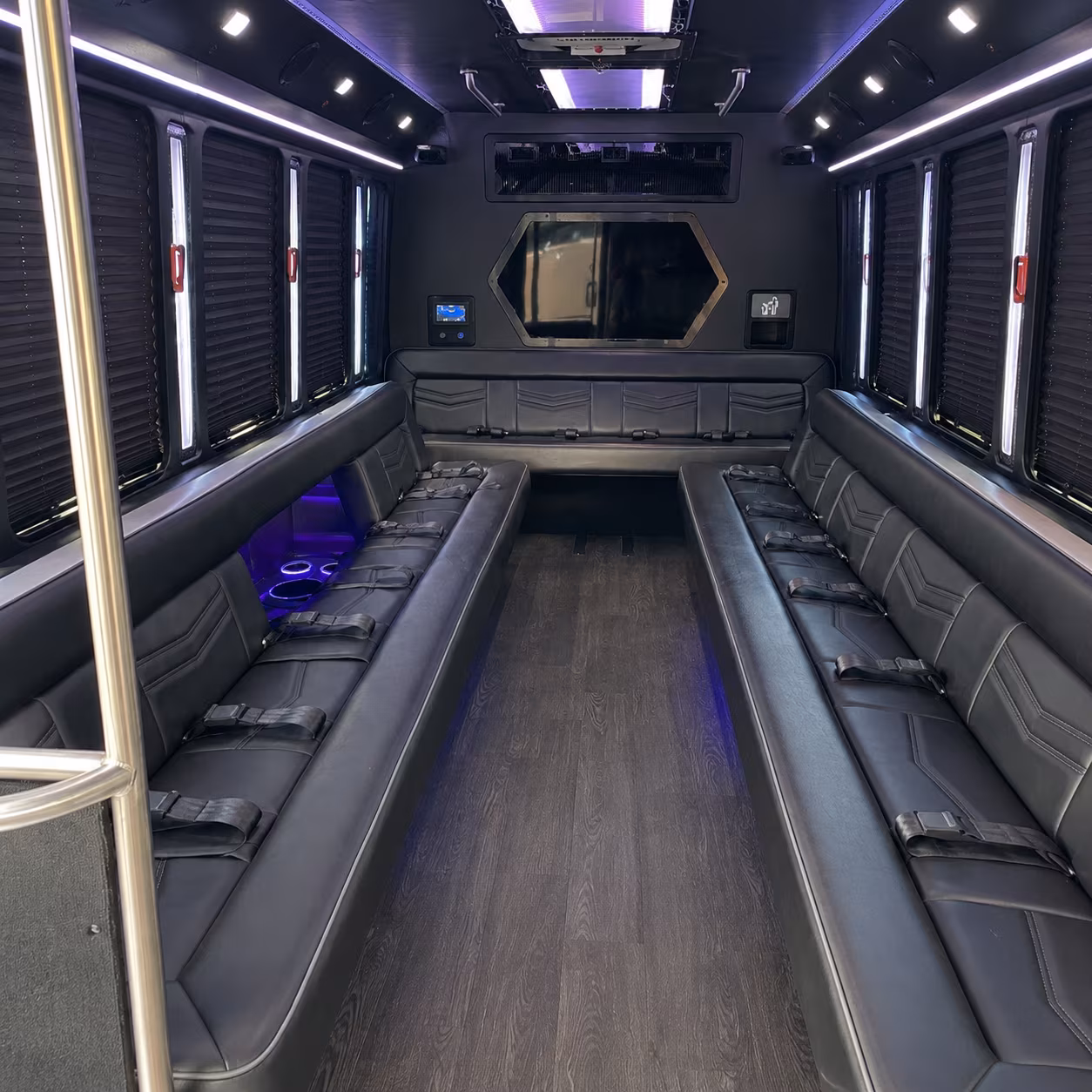 Midland Wedding Transportation party bus exterior