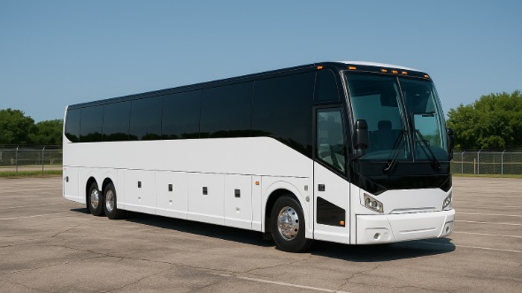Exterior of Charter Bus Company Amarillo's 40 Passenger Party Bus in Amarillo