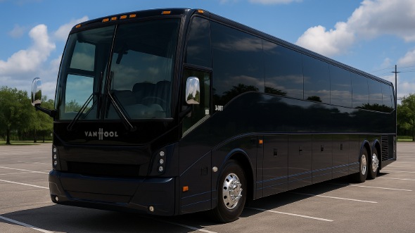 Exterior of Charter Bus Company Lubbock's 40 Passenger Party Bus in Lubbock