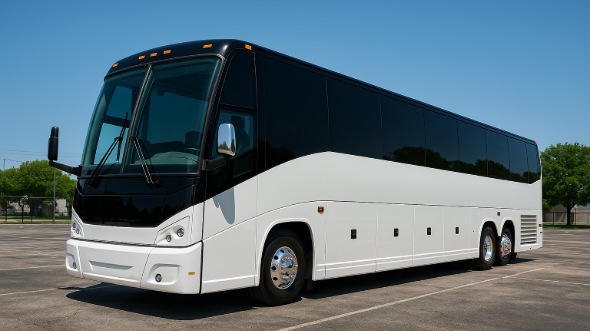 Exterior of Charter Bus Company Midland's 44 Passenger Charter Bus in Midland