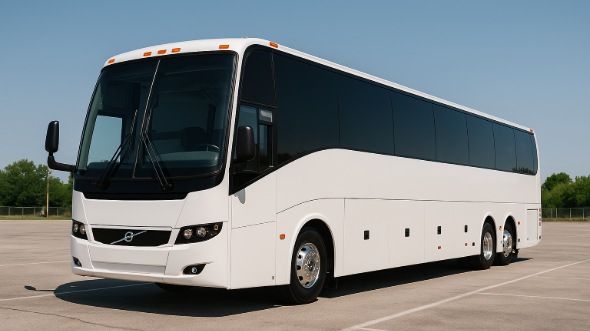 Exterior of Charter Bus Company Midland's 45 Passenger Charter Bus in Midland