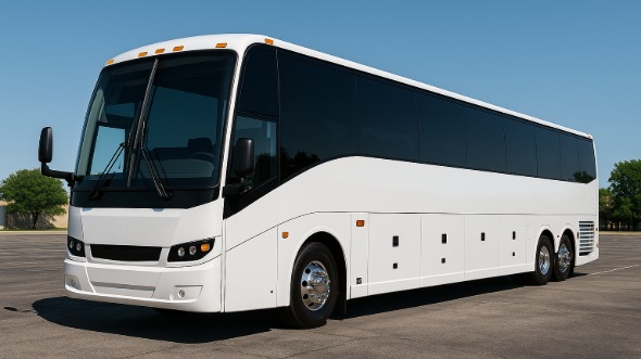 Exterior of Charter Bus Company Midland's 46 Passenger Charter Bus in Midland
