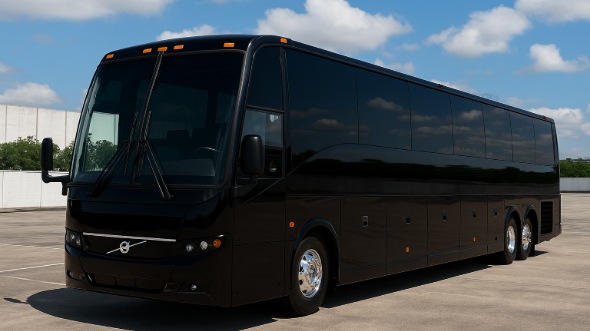 Exterior of Charter Bus Company Killeen's 50 Passenger Party Bus in Killeen